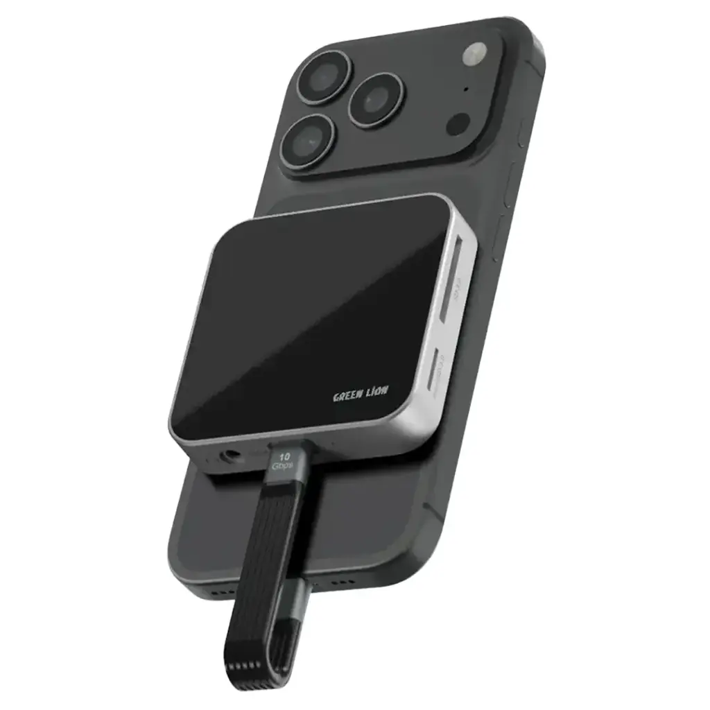 Green Lion 8-in-1 Hub Multi Device Support - Black