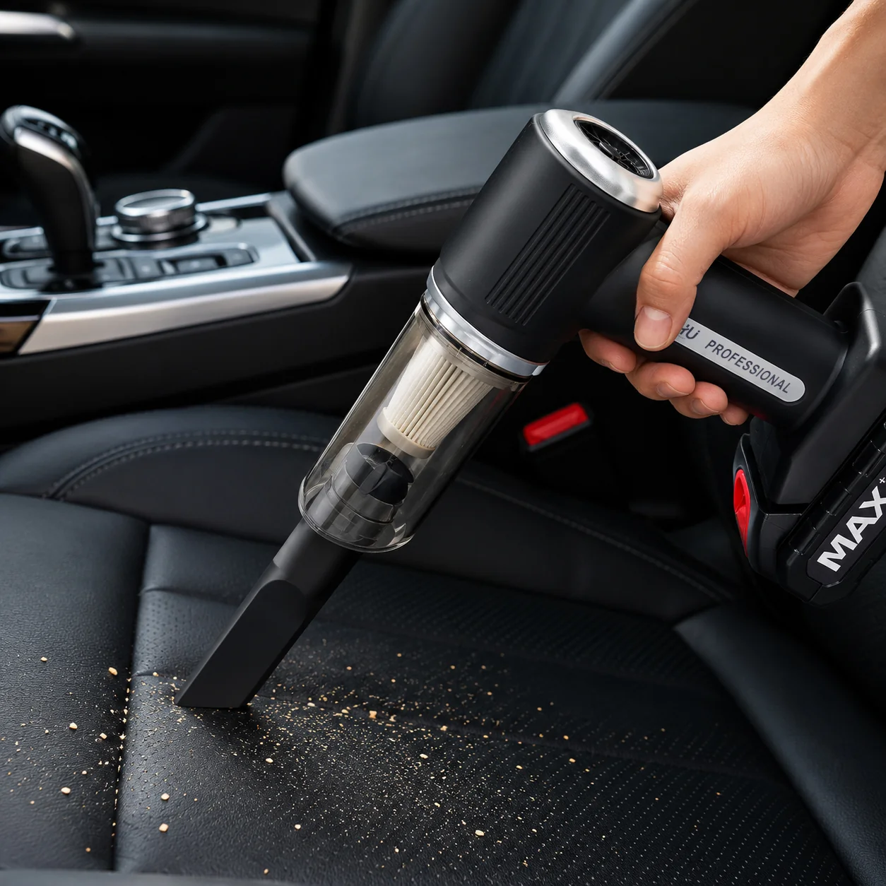 HU Car-Mounted Vacuum Cleaner Portable Car Interior Dust Cleaner