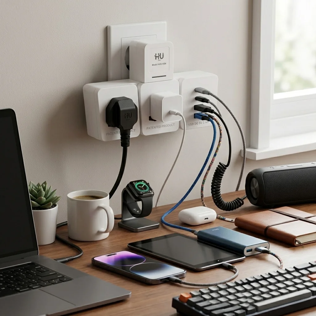 Converter 2 USB + 2 Type C