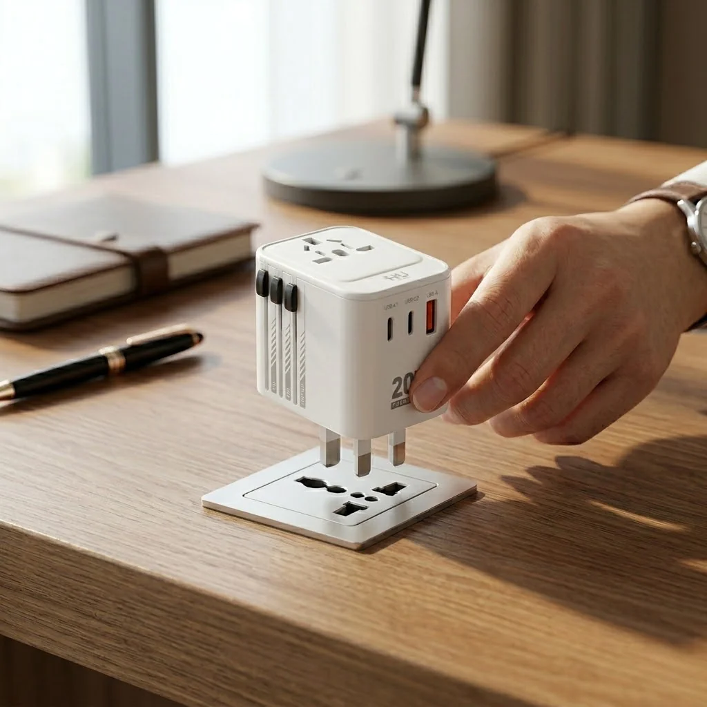 HU 20W Fast Charging Universal Travel Converter Adapter