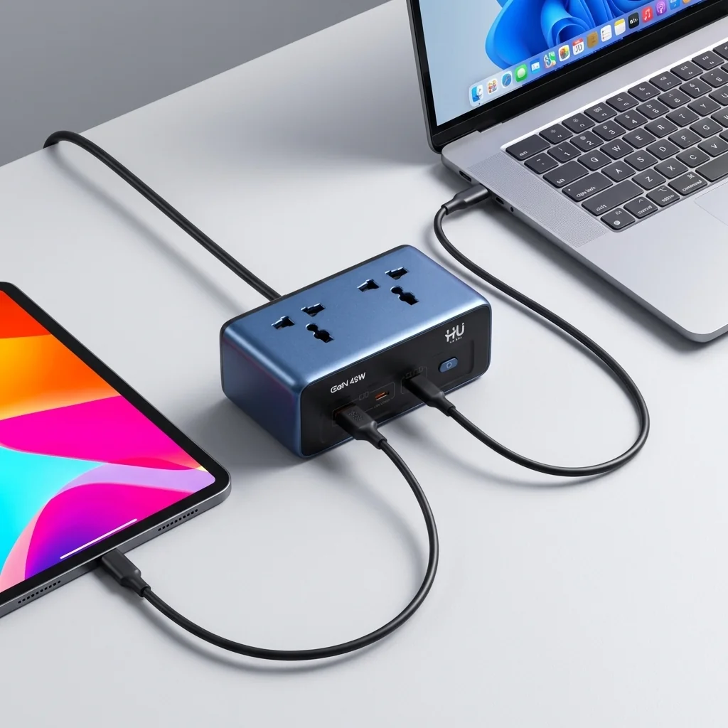 Gan Desktop Power Strip 45W