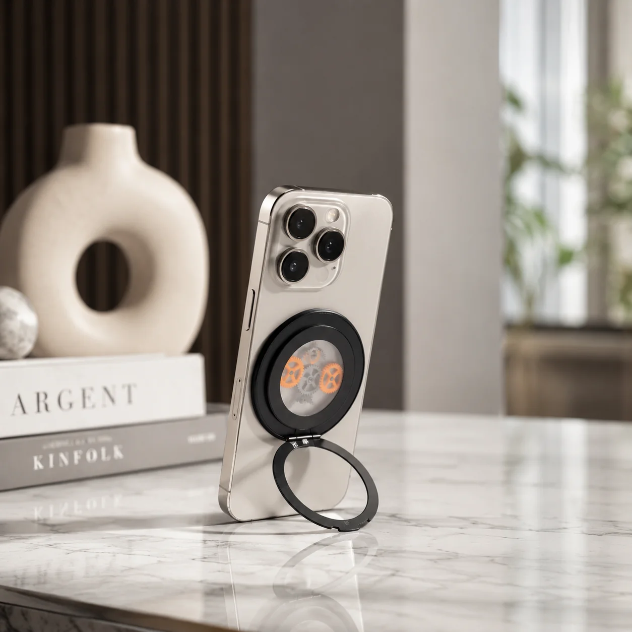 HU Snap.Hold.Go 360° Rotating Magnetic Phone Grip & Stand