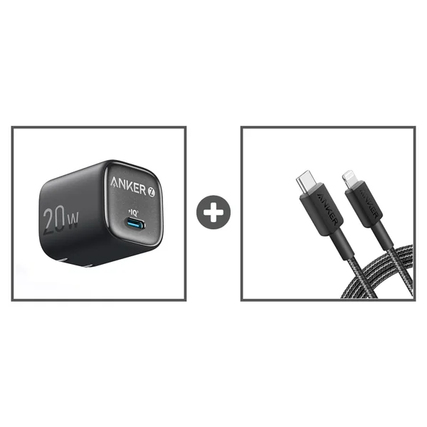 Anker Zolo 20W USB-C Charger with Lightning Cable