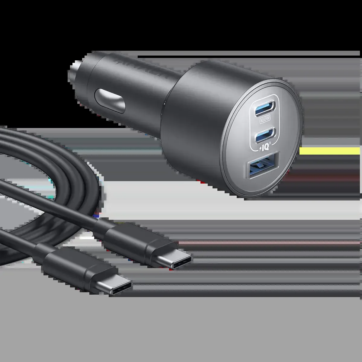 Anker 3-Port Ultra-Fast Car Charger 167.5W with Cable Bundle