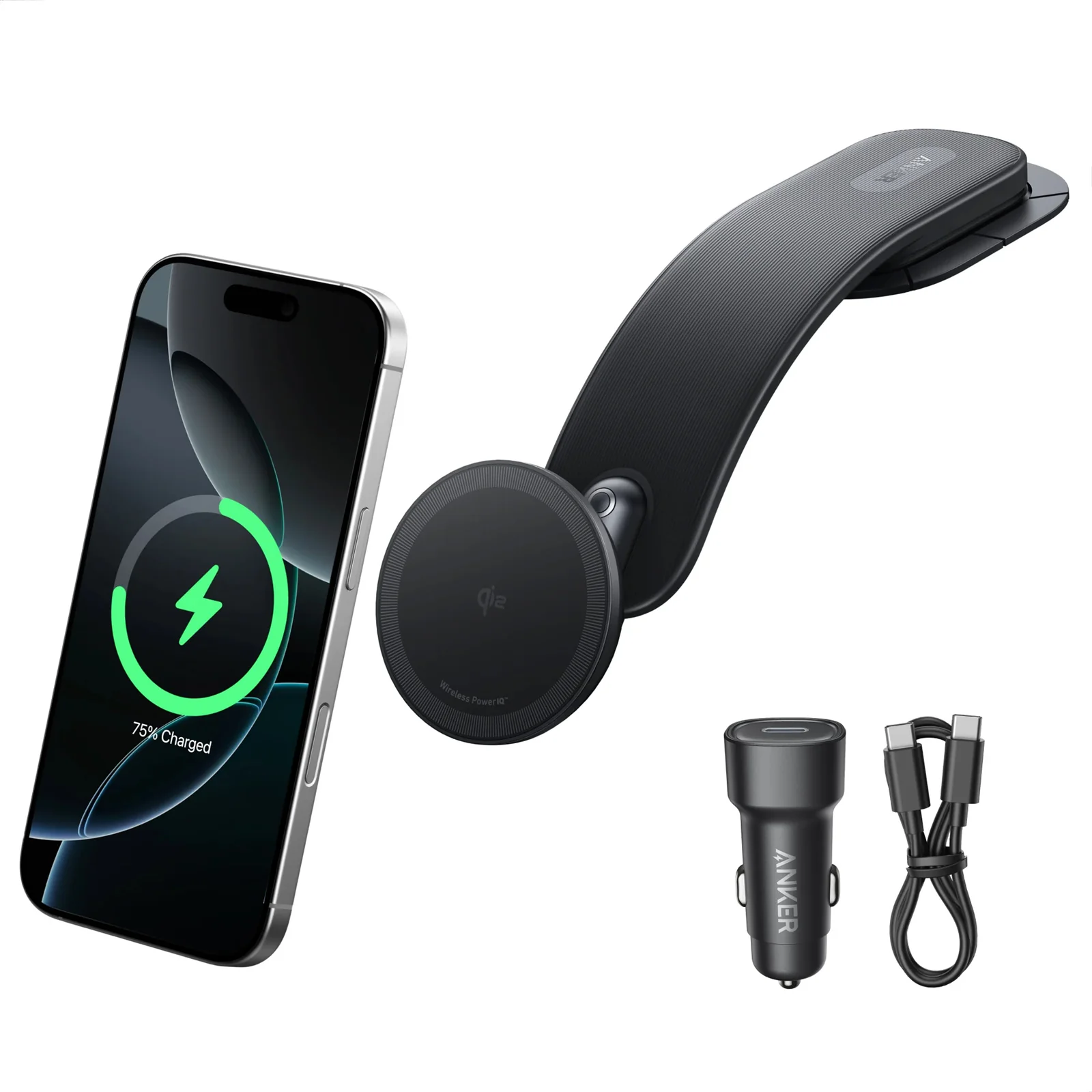 Anker MagGo 10,000mAh Qi2 15W Magnetic Wireless Power Bank