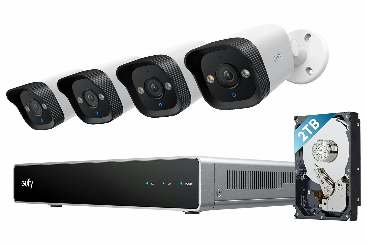 eufy PoE NVR 4K Security Camera System with E40 4-Cam Kit