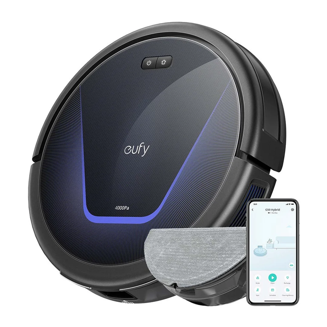 eufy RoboVac G50 Hybrid 2-in-1 Robot Vacuum and Mop (Black)