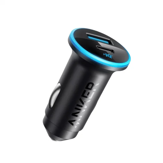 Anker 323 Dual-Port USB-C Car Charger 52.5W (Black)