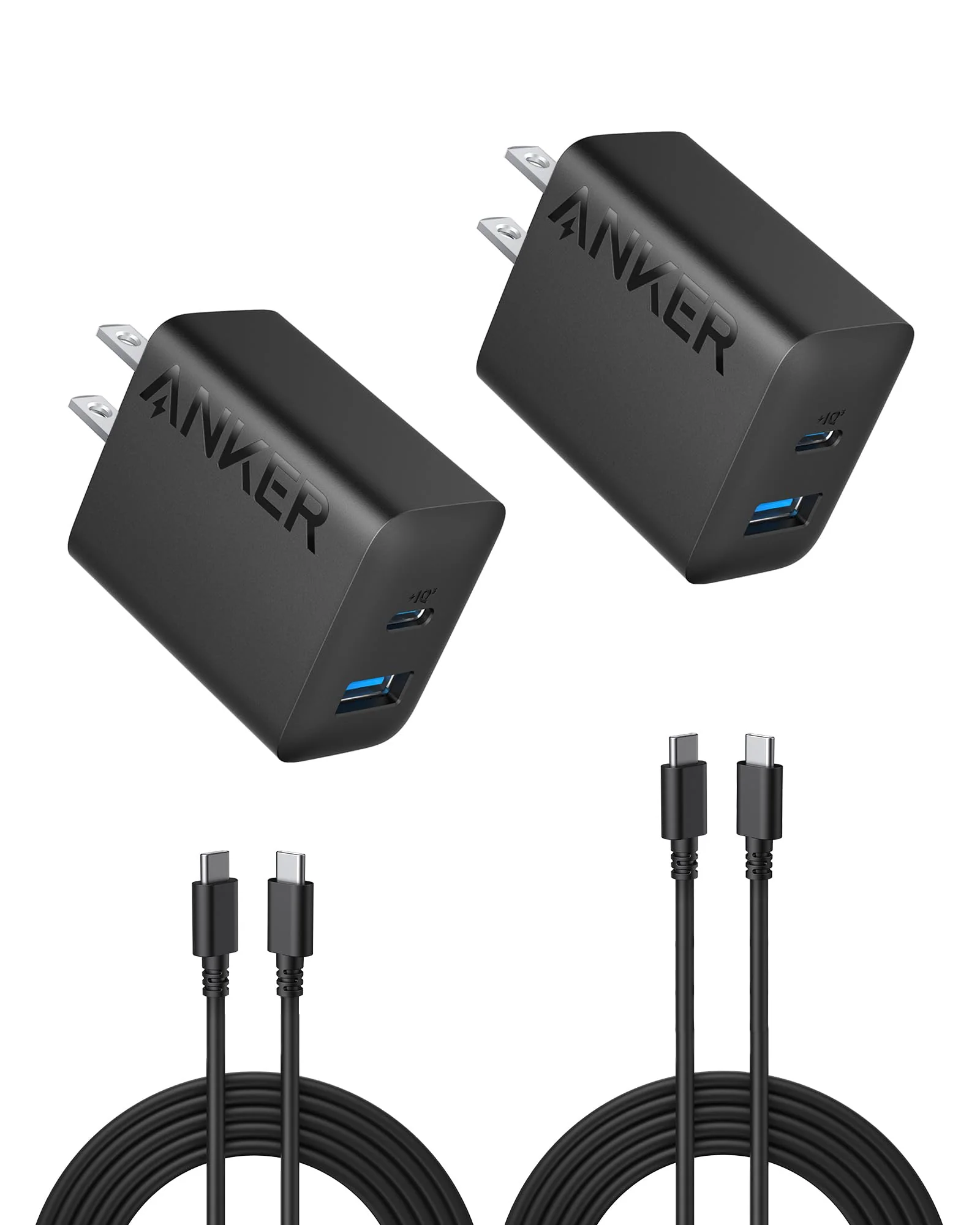Anker 2-Port 20W USB-C Fast Wall Charger with Cable