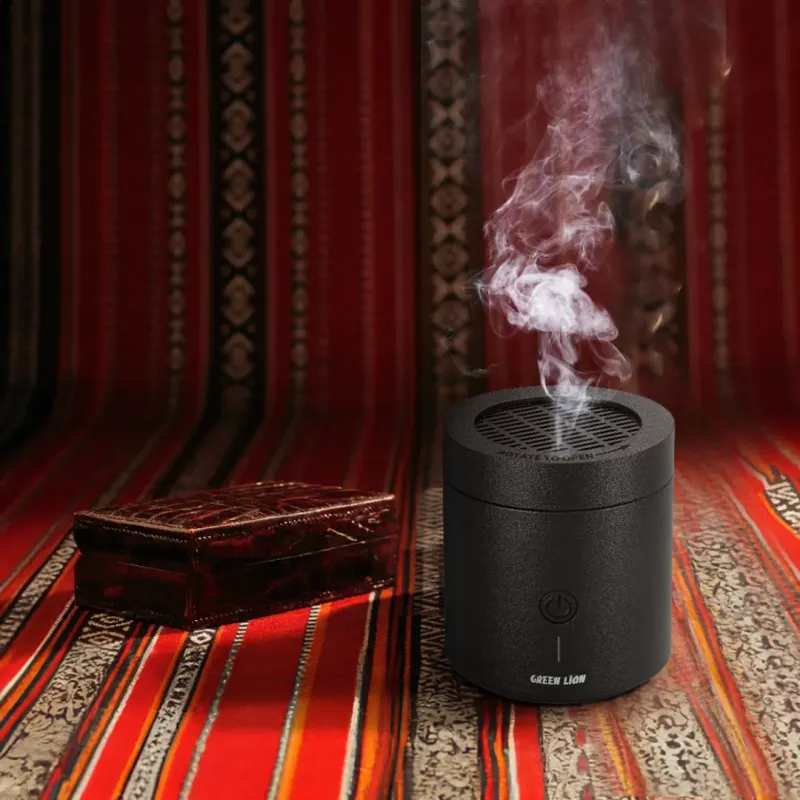 Green Lion Dune Bakhour Incense Burner Portable Electric Fragrance Diffuser