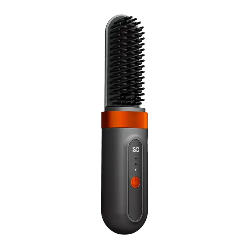 Porodo Lifestyle Portable Heated Styling Brush - Black