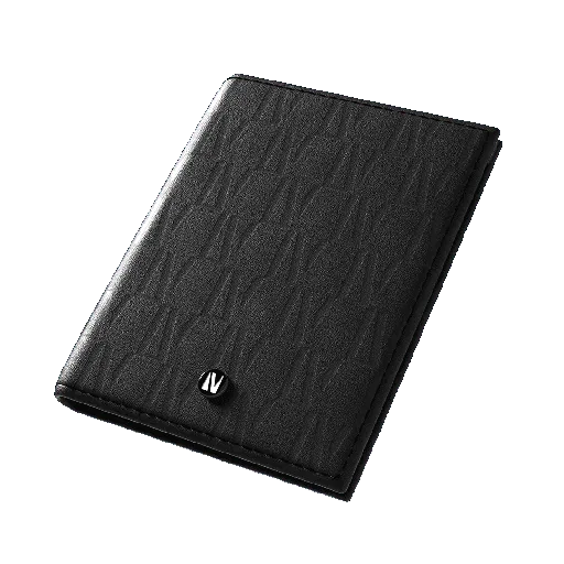 Levelo Bifold Genuine Leather With Debossed Logo Pocket Organizer