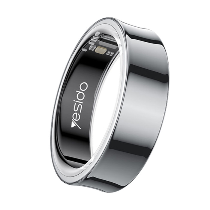 Yesido IO32 Health Ring Temp, HR, BP, female health 63mm, Black