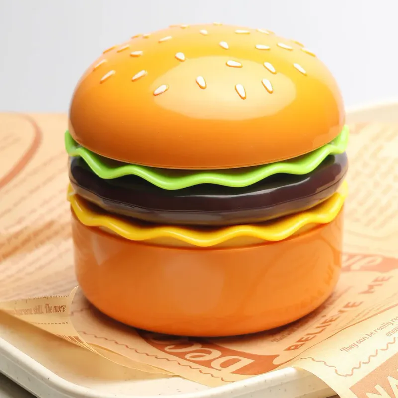 Cute Hamburger LED Desk Lamp for Kids Rechargeable Night Light & Study Table Lamp